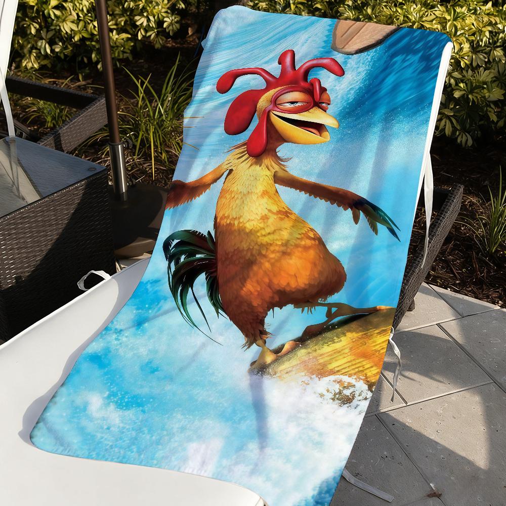 Забавное полотенце Chicken Joe Быстросохнущие пляжные полотенца Подходят для бассейнов, кемпинга, йоги и спортзала