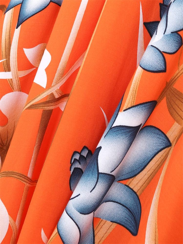 EDOLYNSA Бикини в богемном стиле с принтом, элегантное кимоно с поясом, платье-туника, лето 2024, женская пляжная одежда больших размеров, купальный костюм, накидка Q996