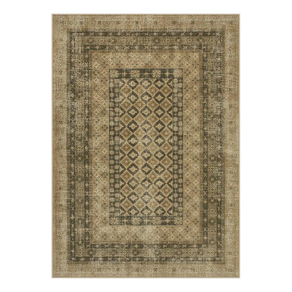 Ковер Daisy моющийся винтажный фермерский дом состаренный зеленый богемный ковер для помещений детские комнаты зеленые стильные и удобные ковры