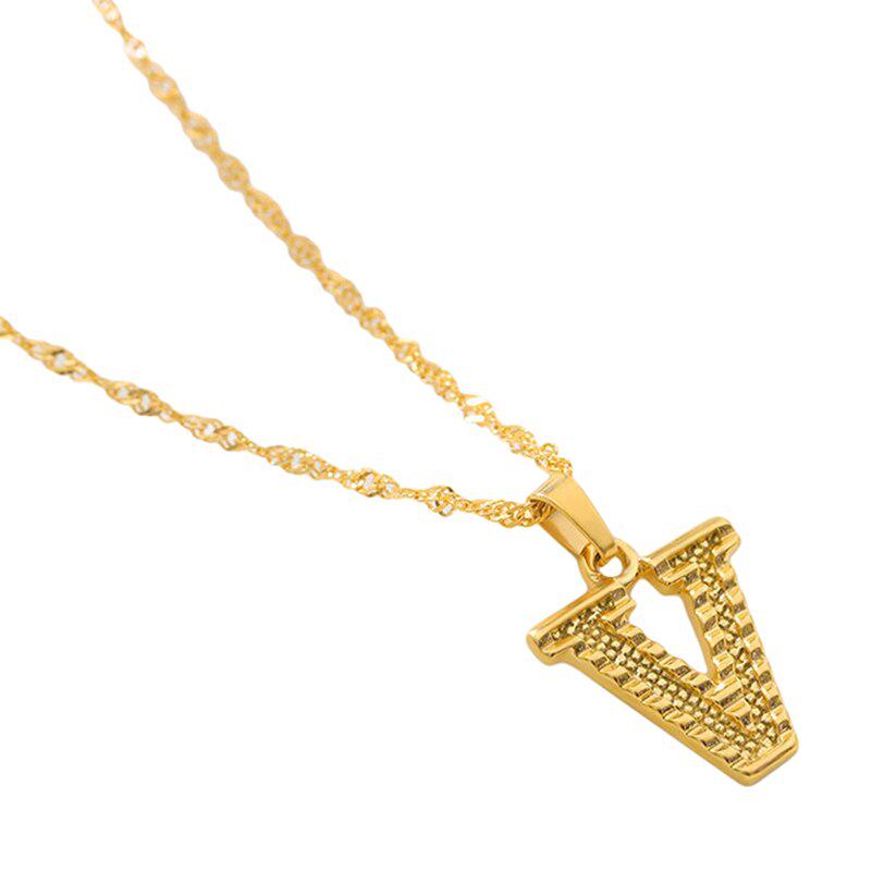 Женское ожерелье с подвеской, ожерелье с начальной буквой, ожерелье-цепочка с подвеской