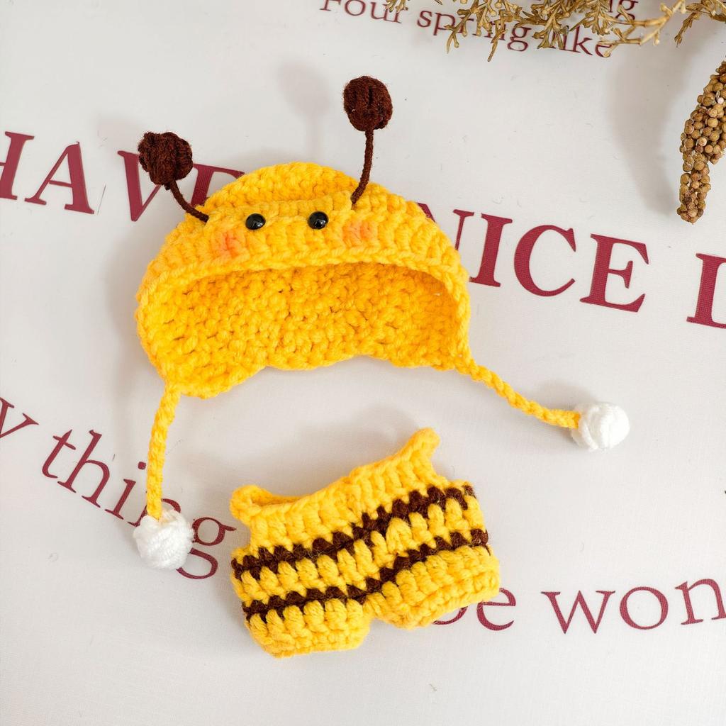 [Cloth Only] 10cm Doll Clothes Handmade Little Bee Set Exquisite Accessories for Doll Doll Clothing Set Replacement