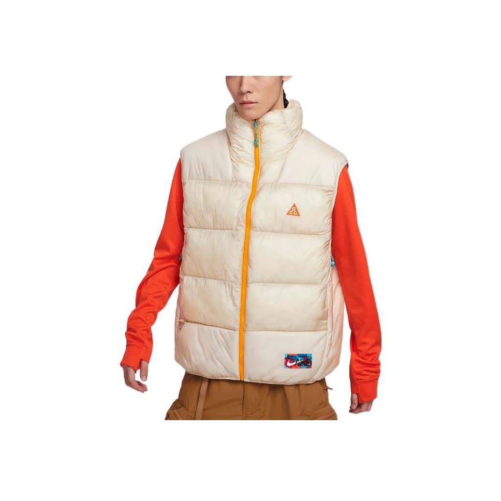 Nike Therma-Fit Adv ACG Lunar Lake Жилет с высоким воротником и принтом Топы унисекс Sand-Dune White FD4056-126