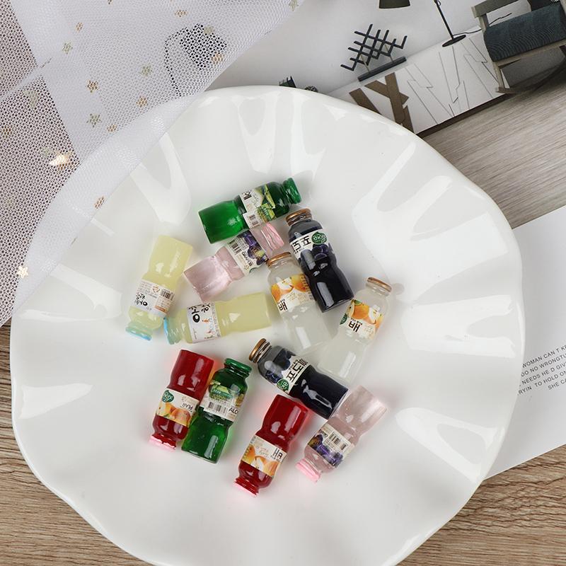 5 шт. 1:12 миниатюрных бутылочек для напитков кукольного домика, кухонные аксессуары для кукольного домика