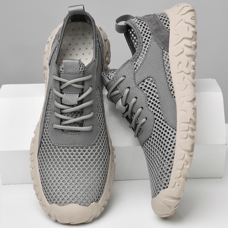 Летняя мужская повседневная обувь с дышащей сеткой, мужские лоферы, уличная прогулочная обувь, мокасины, мужская обувь