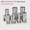 1Pcs 304 Stainless Steel Hose Connector Connector Adapter Pipe Fitting Pipe Joint  for PU PE Tube