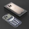 V-Винтажный Старый телефон Чехол для телефона Для iPhone17,16,15,14,13,12,11 Plus,Pro Max Мягкий прозрачный чехол