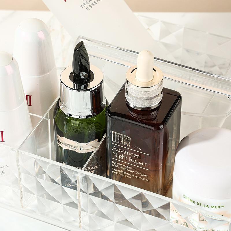 Прозрачный ящик для хранения косметики, ящик для рабочего стола, средства по уходу за кожей, комод, губная помада для общежития, акриловая полка для хранения