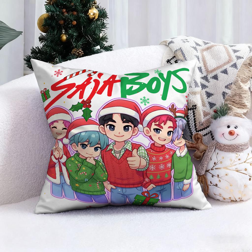 KPop Demon Hunters shines in the Christmas style!Miracle girl image Christmas pillowcase fashion Home Decoration