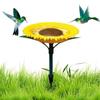 Колышек-подсолнух Кормушка для птиц Миска для птиц Поднос Подсолнух Птичья кормушка для улицы Декор для сада Колышек для сада Патио Подарки для птиц