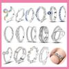 Valentine Day Engagement Ring copper Heart, Red, Pink, White, Blue Ring for Women Holiday Jewellery Gift High Quality