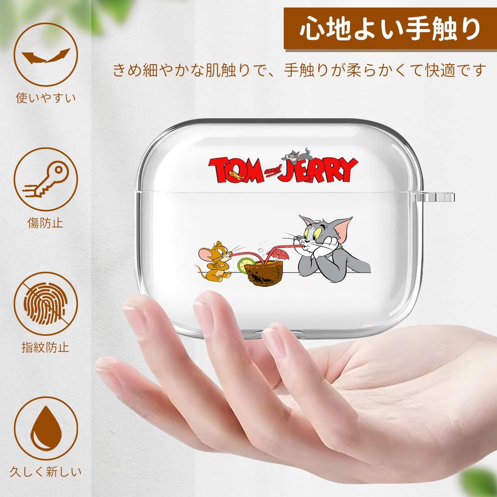 AirPods Pro2 Case AirPods Pro 2nd Generation Case Transparent Character TPU Cover Cute Stylish AirPods Pro 2 Case Apple Earphones Protective Case