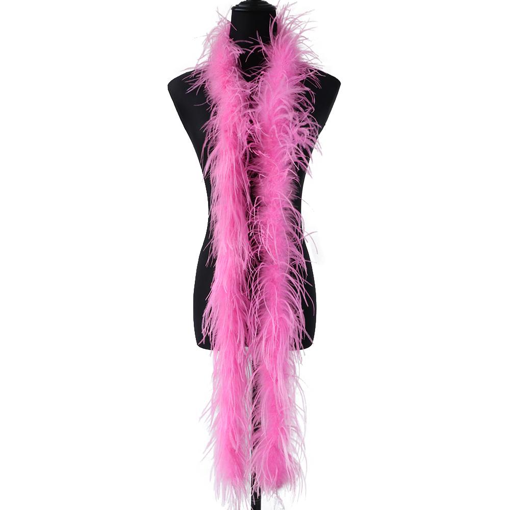 1Ply Ostrich Feather Boa 13-15CM Long Feathers Trims for Crafts Party Dress Sewing Decoration Plumas Ribbon 2 Meters Multicolor