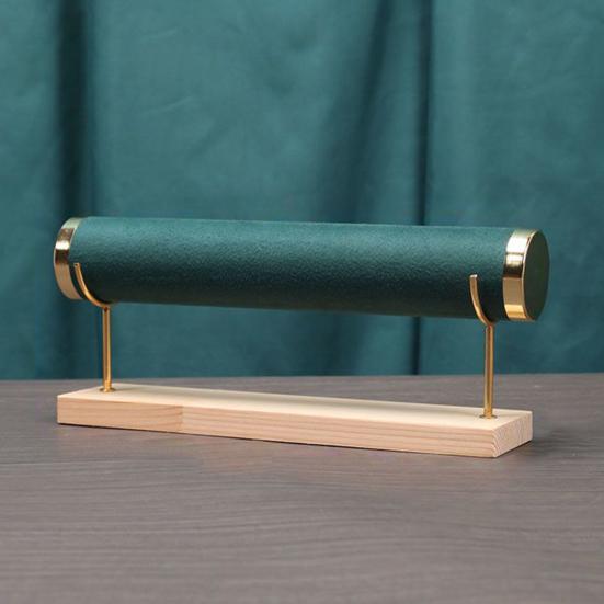 Bracelet Display Stand Elegant Jewelry Organization Wooden Base Bangle Watch Storage Holder for Home