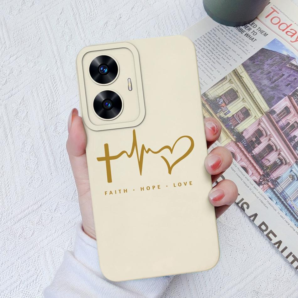 Чехол для телефона OPPO Realme C55 C35 C33 C31 Улучшенная защита камеры Жидкий силиконовый бампер Чехол для Realme C 55 35 33 31