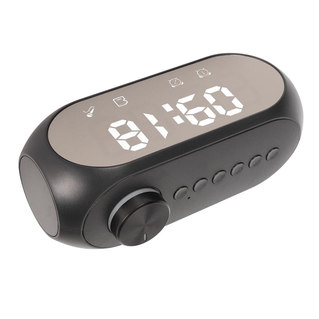 Wireless Bluetooth Speaker RGB Lighting Strong Bass Temperature Display Voice Broadcast FM Radio Mirror Alarm Clock