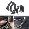 LHD Car Styling Door Panel Grab Handle Covers Carbon Fiber Texture Armrest Protective Trim For BMW 3 Series E90 E91 318 320 325