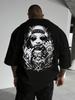 Dark Gothic Graffiti Portrait Print on Premium 100 Cotton Unisexs T Shirt Perfect for Summer Edgy Streetwear