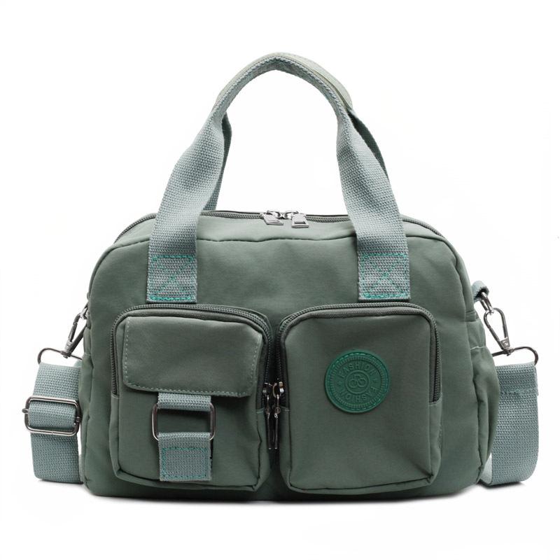 New Fashionable Multi-pocket Women's Bag, Anti-splashing Nylon Bag, Large-capacity Portable Women's Shoulder Messenger Bag