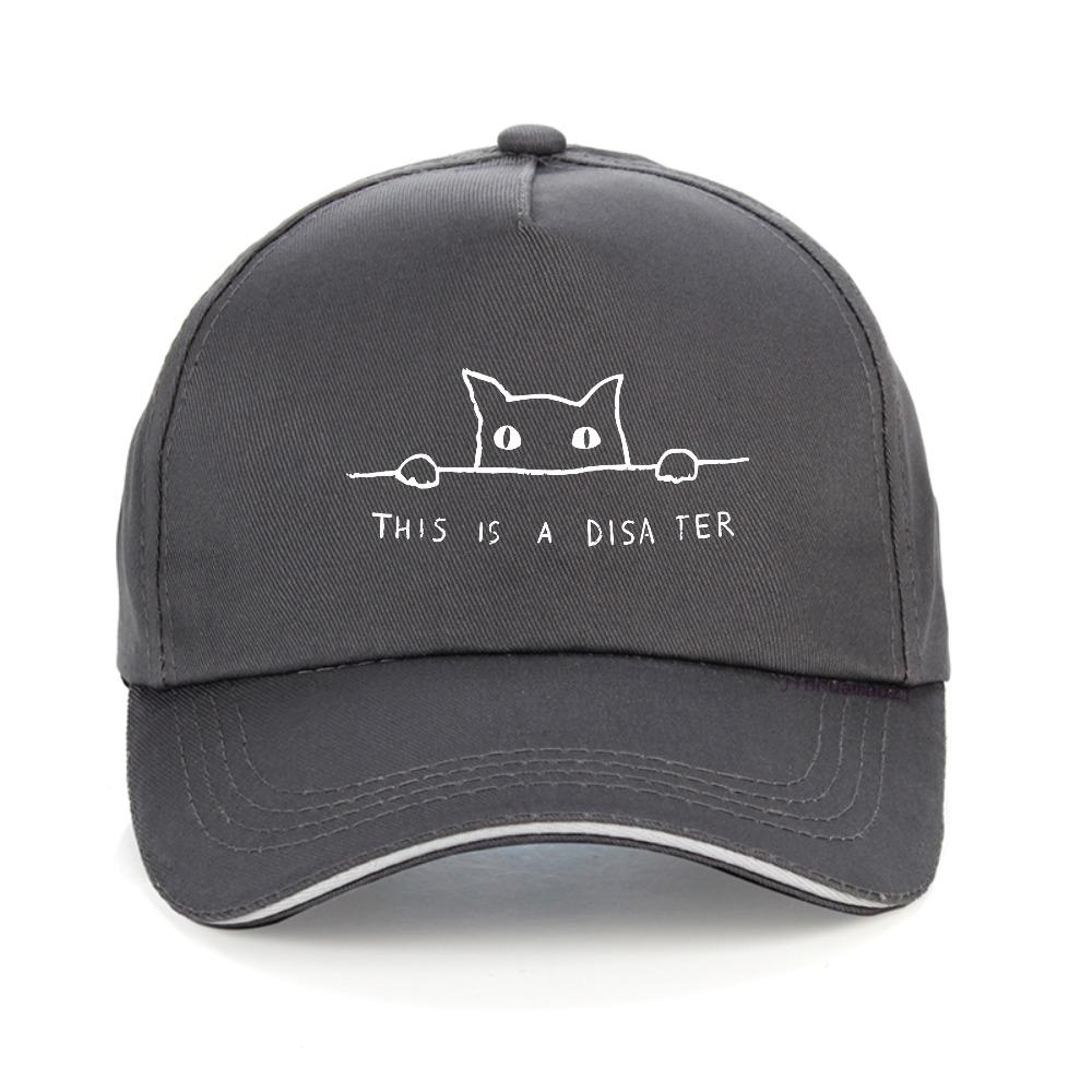 Minimalist Line Art Cat Print baseball cap fashion summer Breathable Unisex snapback hats outdoor casual protection sun hat