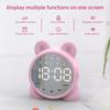 Настольные часы Bluetooth Беспроводное аудио Мини-светодиодное зеркало Цифровой будильник Температура выходного дня Дисплей Настольные часы