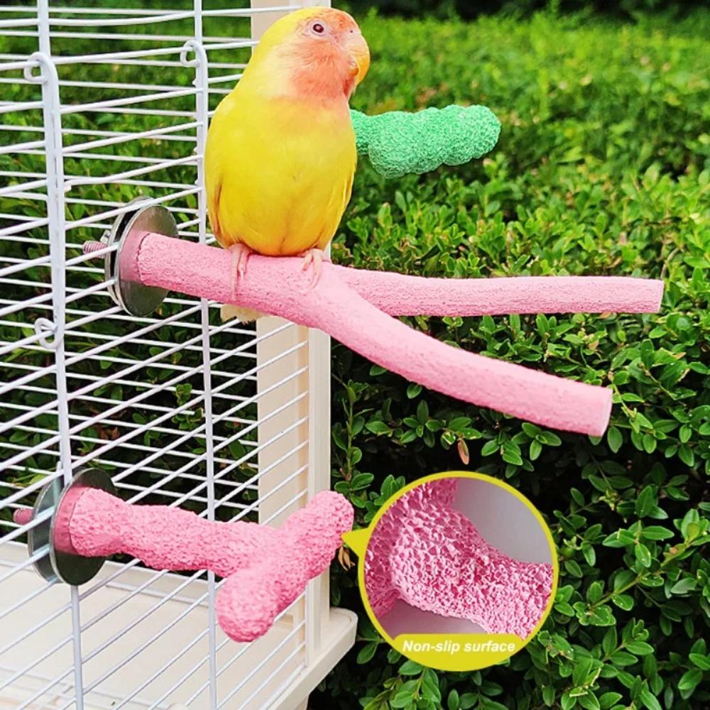 Resin Bird Grinding Claw Stick Y/T Shaped Bird Chew Rod Bird Standing Perches Stick  Budgie