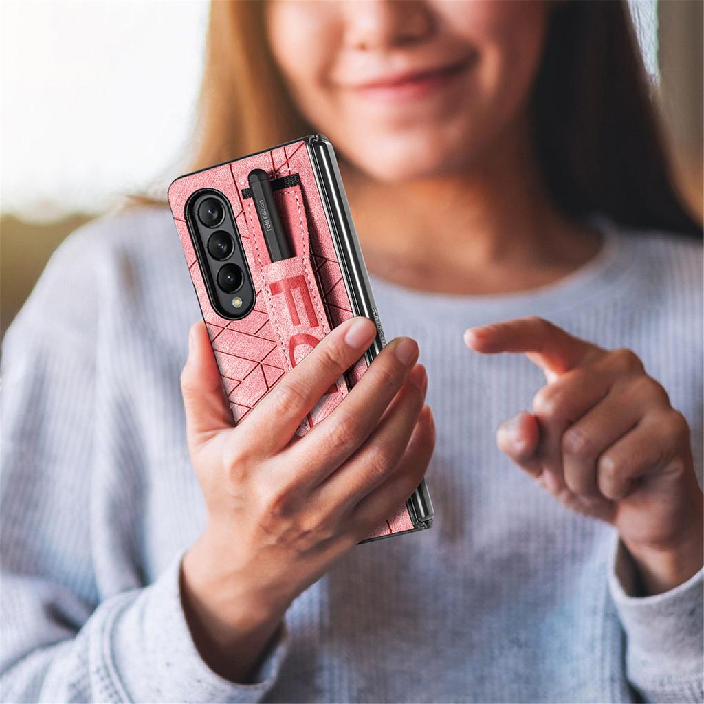 Тонкая сумка для телефона, кожаный чехол-браслет для Samsung Galaxy Z Fold4 5g Fold 4 Fold3 Fold 3, противоударный чехол для Samsung Fold4