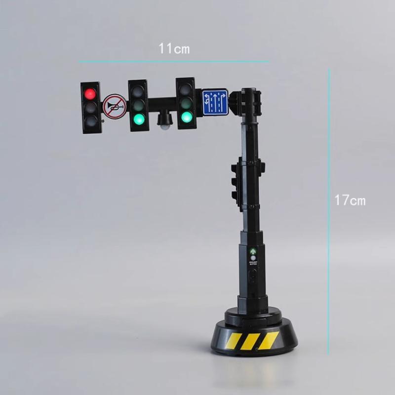 1 шт. Лампа Блок Кирпич Городской Уличный Вид Детали Безопасность Образование Светофор Игрушка Указатель Барьер Индикатор Скорости Предупреждение Подарки