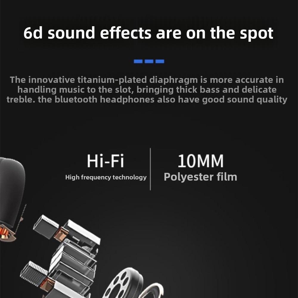Мини-наушники Bluetooth 5.0 Беспроводные сверхдлительные наушники-вкладыши с шумоподавлением и одним ухом
