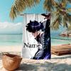 Personalized customized proof beach towel with Solo Leveling pattern - soft, absorbent,quick-drying,perfect swimming,camping&bathing