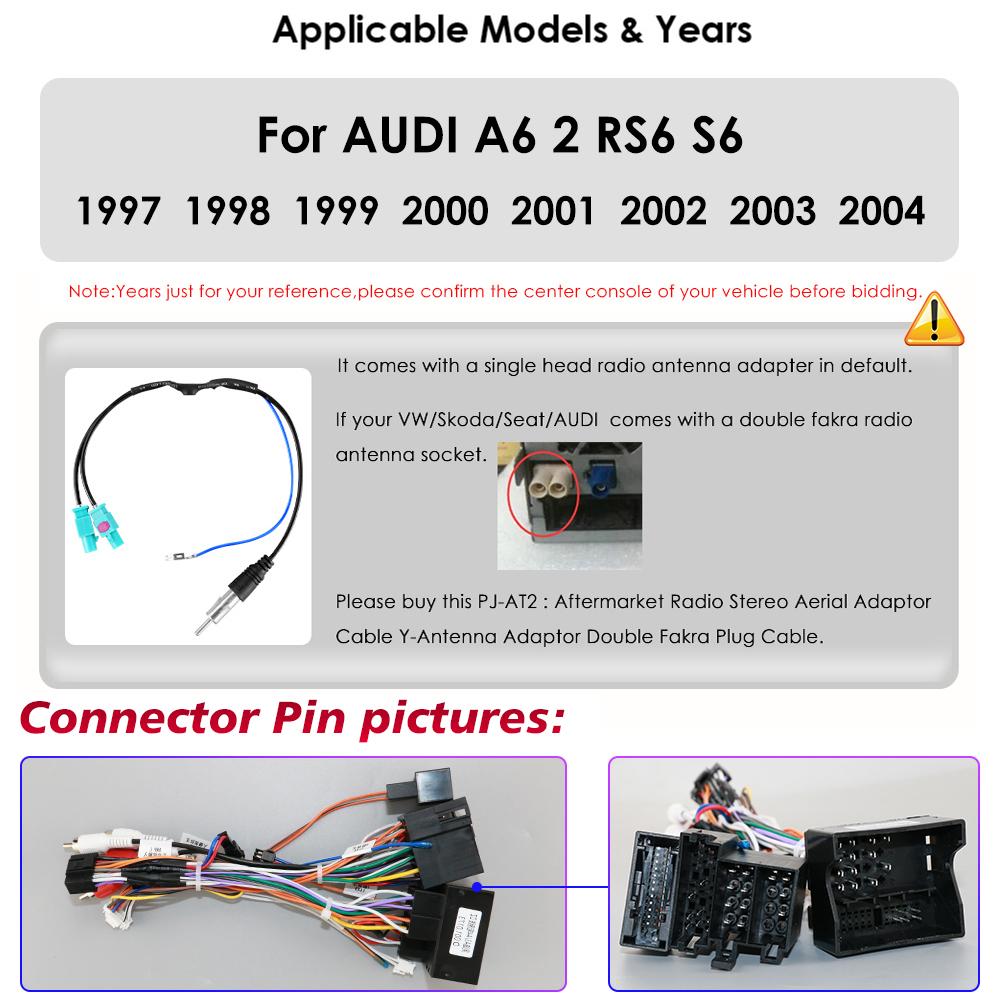 8G + 128G DSP IPS Carplay 2 Din Android-радио для A6 C5 1997-2004 S6 RS6 AI Voice 4G-LTE Автомобильный мультимедиа GPS 2din Интеллектуальный экран RDS Авторадио