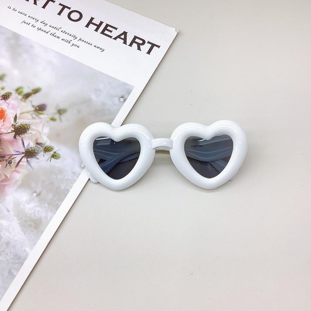 Cute Love Children'S Sunglasses Girls Decoration Chubby Sunscreen Uv Protection Sunglasses Party Boys Glasses