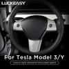 Для Tesla Model 3 ModelY Роскошная Алмазная нашивка Автомобильный руль Центральный контрольный держатель для чашки Воздуховыпускное отверстие Внутренняя наклейка