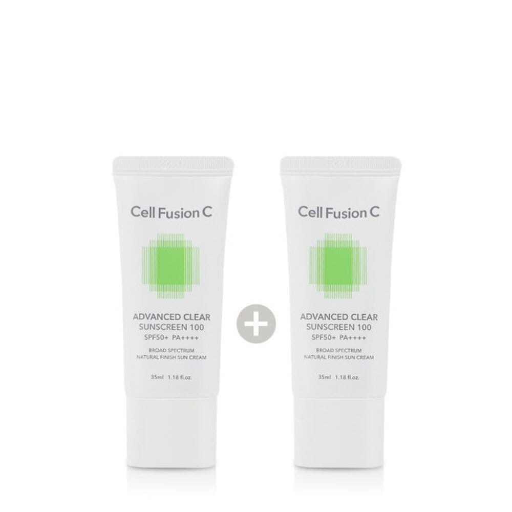 Cell Fusion C Улучшенный прозрачный солнцезащитный крем (SPF50 + / PA ++++) 35 мл х 2