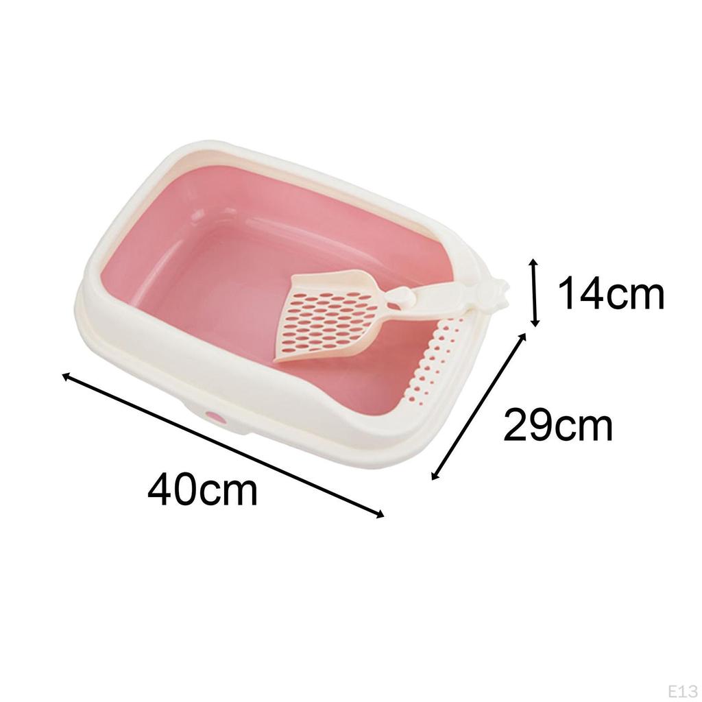 Открытый лоток для кошек Kitty Tray Горшок Туалет Подкладка для кролика