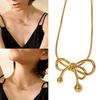 Элегантное ожерелье-бабочка, кулон с бантом, шейная цепочка, регулируемая цепочка, колье ручной работы, цепочка на ключицу, подарки для женщин