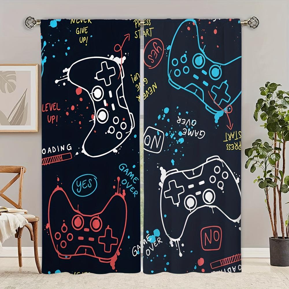 Мультяшная Игра Геймер Геймпад Контроллер Игрок Оконные Шторы Для Детской Спальни Гостиной Ванной Комнаты Кухни Двери Холла Домашний Декор