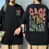 Cage The Elephant Pritn Double Sided Print Tshirt Unisex Hip Hop Harajuku Loose T Shirt Unisex Women Fashion Pure Cotton T-shirts