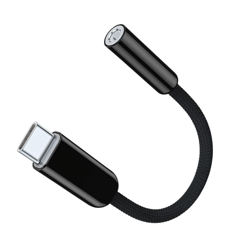13см Длинный Плетеный USB Type C Штекер на 3.5мм Гнездо Провод-Конвертер Звука Для Чистых Музыкальных Звонков И Игр