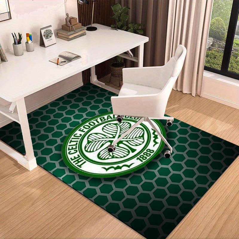 Cel-tic Football Club Crest Printed Area Rug for Office, Chair Rug, Decorative Carpet Floor Mat, Large Size Fan gifts Christmas gifts