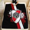 Club Atletico River Plate Flannel Blanket, High quality Comfortable for All Seasons, Home Decor, Warmth and Comfort