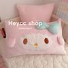 Милая мультяшная наволочка My Melody с бантом и 3D-ушками, супермягкая, 42x68 см, декор для комнаты девочки, аниме-подарок