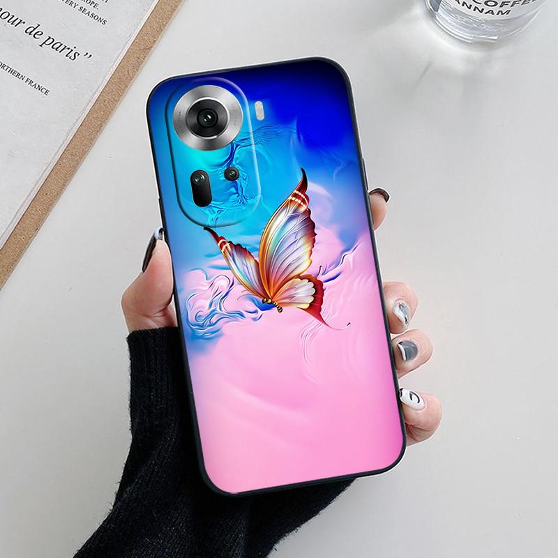Для Oppo Reno 11 5G Чехол CPH2599 Модный Мягкий Силиконовый Задний Чехол для Oppo Reno11 Pro Reno 11F Reno11 F Чехол для Телефона etui Fundas