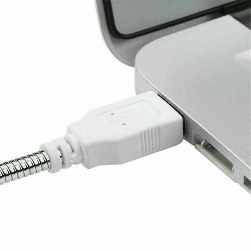 Металлический гибкий мини-светильник для чтения Зарядка через USB Вращение на 360 градусов Высокая яркость 28 светодиодных головок