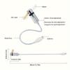 Компактный USB-вентилятор с часами 1PS, светодиодным дисплеем времени, гибкое мини-охлаждение, управление с помощью переключателя, энергоэффективность.