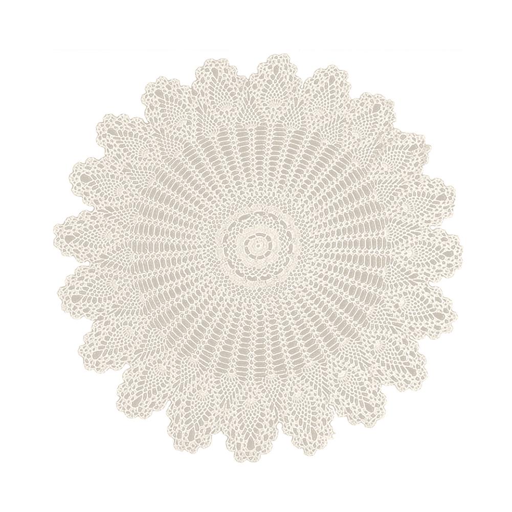 2S-Сладкая комната 80 см Кухня Столовая Ресторан Вязание крючком Круглая хлопковая скатерть Коврик Декор