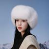 Пушистая шапка-ушанка Толстая русская шапка Мягкая ветрозащитная шапка с ушками Зимняя