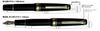 Sailor Fountain Pen SAILOR Professional Gear Slim Mini Gold Fountain Pen Black MF 111303320