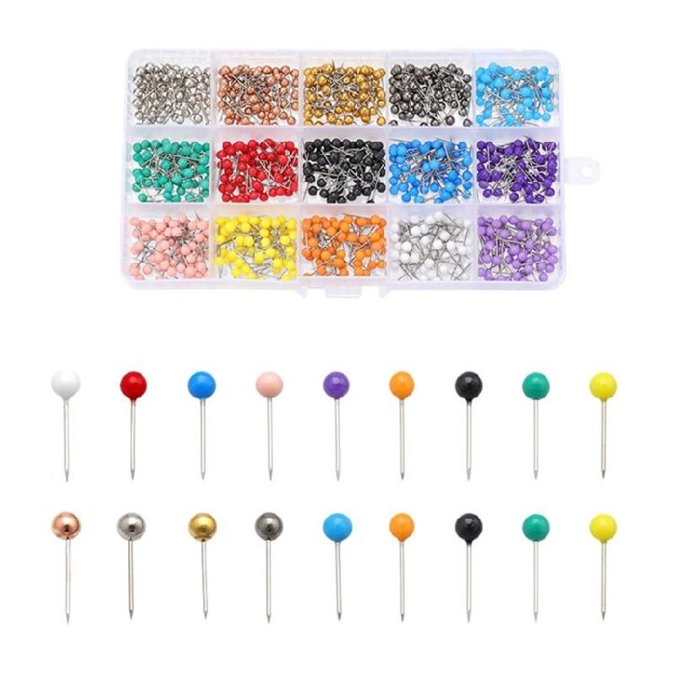 200/500/900 шт. 4 мм круглые швейные булавки, разноцветные булавки для квилтинга и позиционирования, для шитья одежды, тканевых проектов