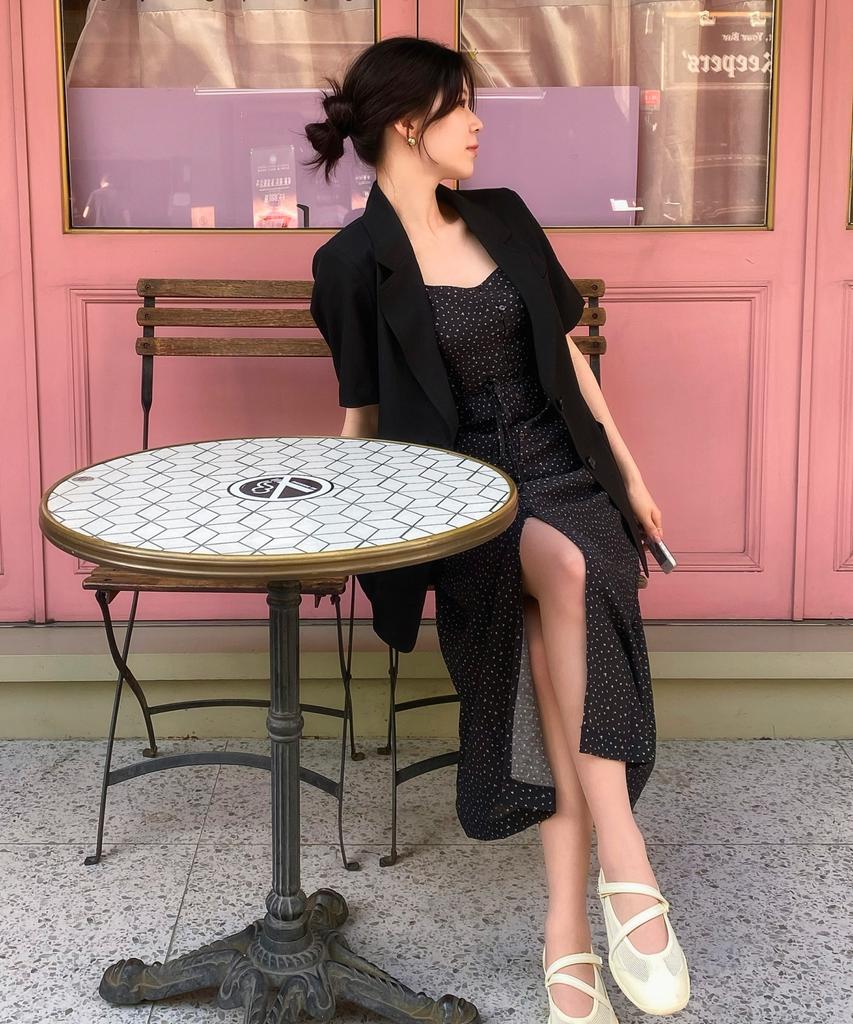 MIXXO Платье с пышными рукавами, длинное_Miwowg502G