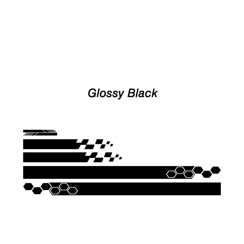 5PCS Universal Car Styling Side Skirts Hood Rearview Mirrors Decorative Auto Body Racing Sports Decals Car DIY Stripe Sticker